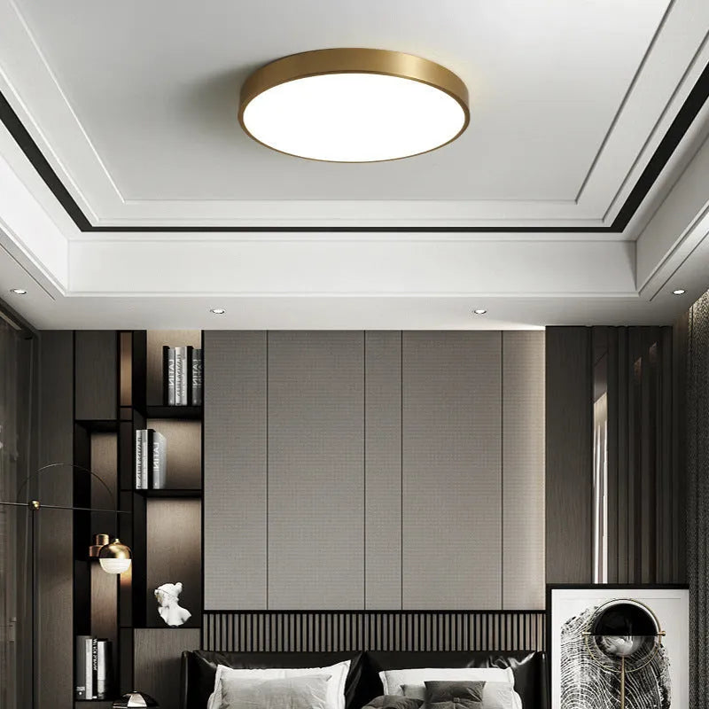 Arisha | Nordic LED Ceiling Light with Elegant Gold Finish | Sophisticated Illumination for Living Spaces 8