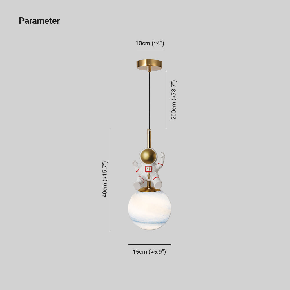 Arisha Astronaut Metal Pendant Light | 2 Designs