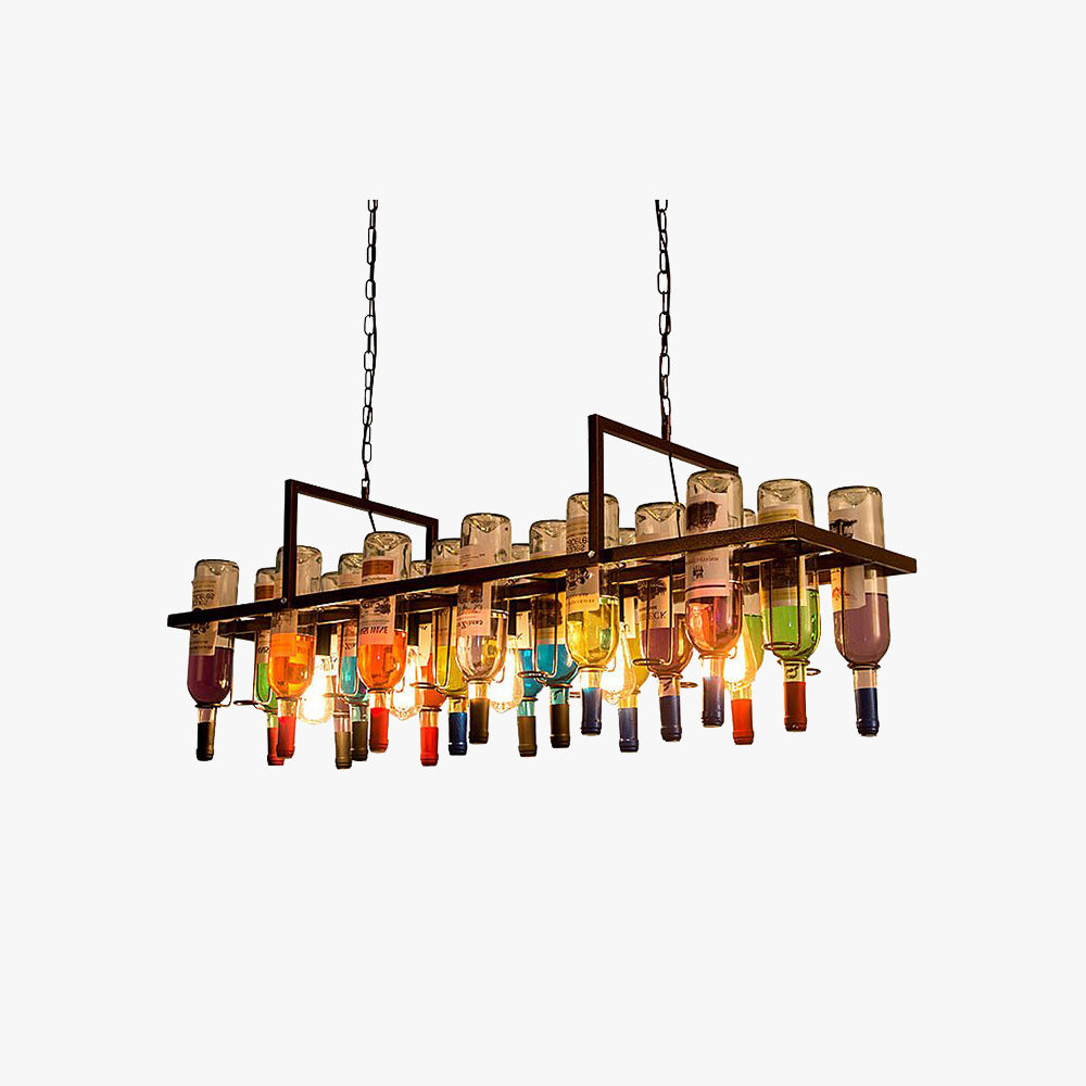 Art-Deco Pendant Light | Metal & Glass Design with Adjustable Height | Elegant Kitchen Pendant Lighting for Dining Spaces 1