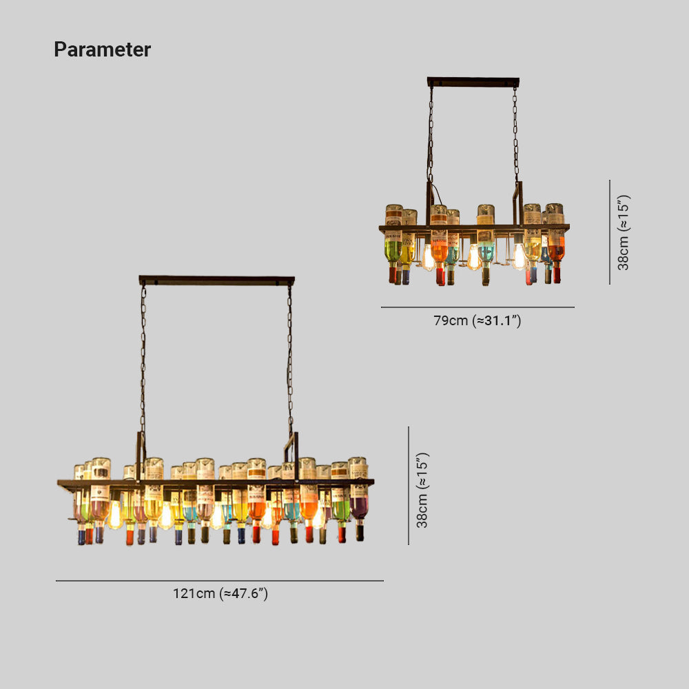 Art-Deco Pendant Light | Metal & Glass Design with Adjustable Height | Elegant Kitchen Pendant Lighting for Dining Spaces 2