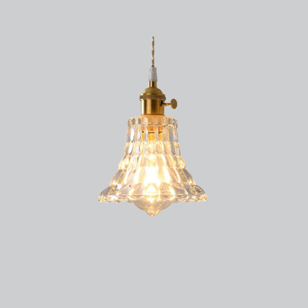 Valentina Art Deco Brass & Glass Pendant Light | 7 Styles | Warm White