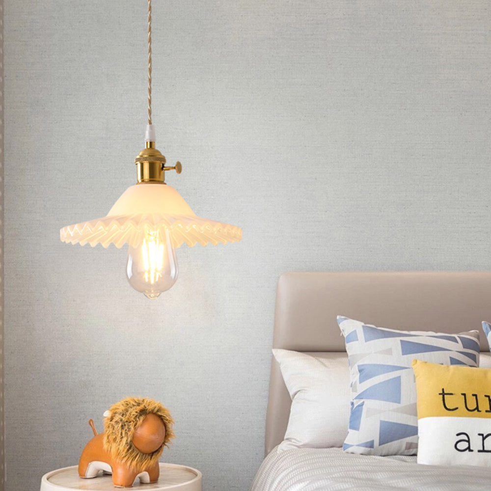 Valentina Art Deco Brass & Glass Pendant Light | 7 Styles | Warm White