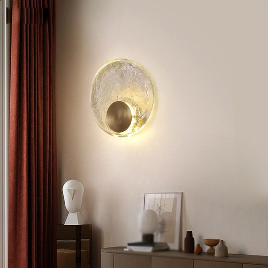 Art Deco Wall Lamp | Crystal & Metal Design with Warm White Light | Elegant Wall Sconce Lighting for Living Spaces 0