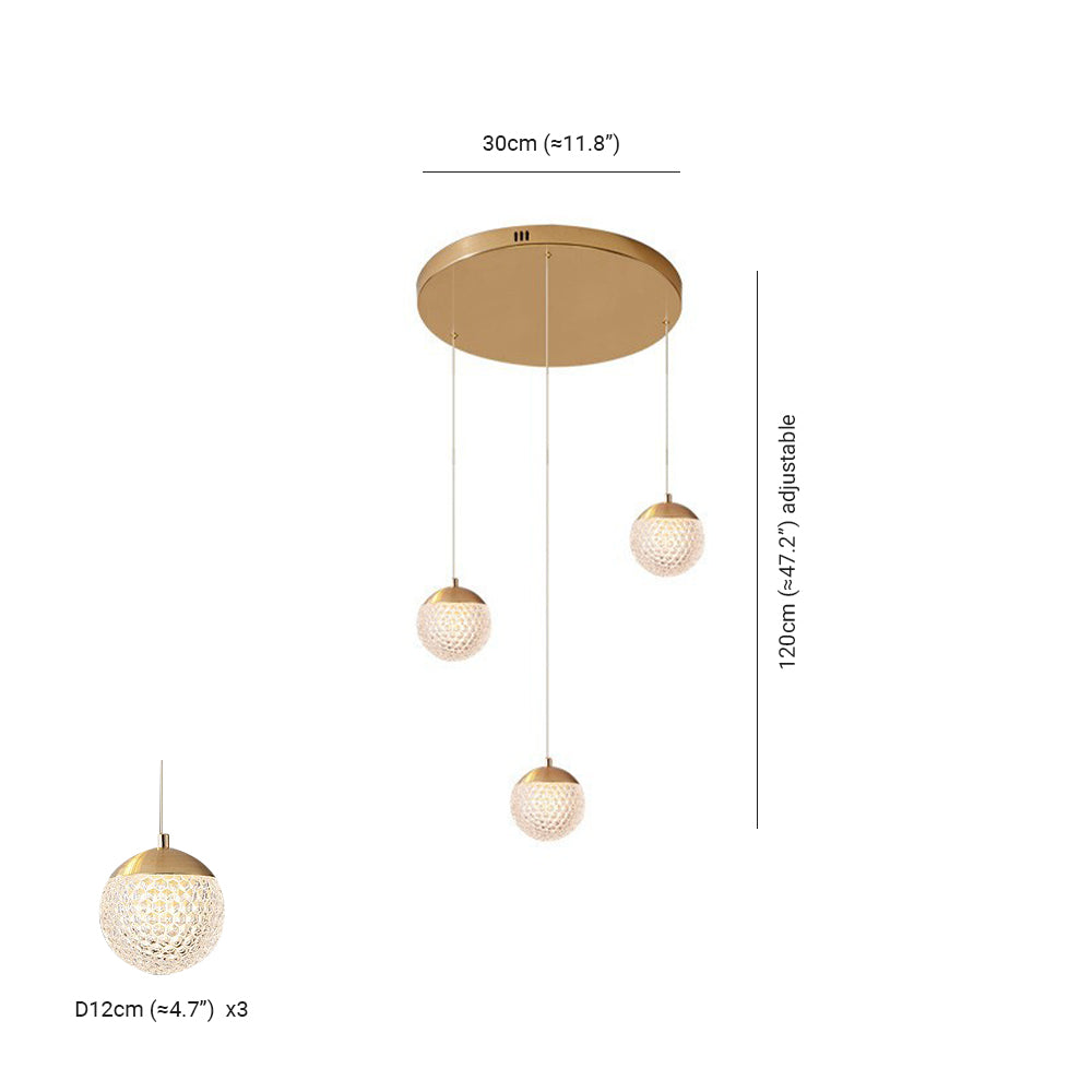 Art Deco Honeycomb Chandelier | 12 Options