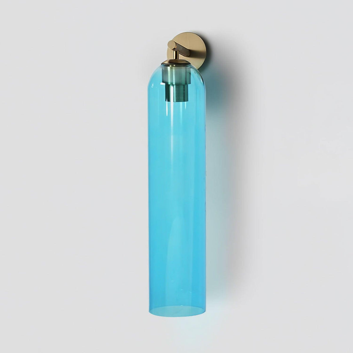 Aria Glass Indoor Wall Lamp - Sky Blue Gold