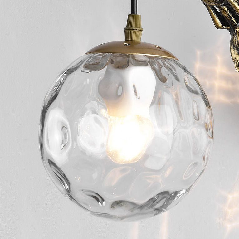 Artistic Wall Sconce Lighting | Sculptural Mermaid Design with Glass Shade | Unique Wall Lights for Cozy Ambiance 8