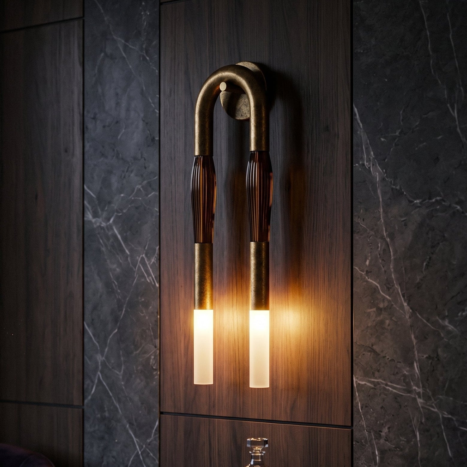 Artistic Wall Sconce | Unique Horsehair Design with Soft Illumination | Textured Wall Lighting for Elegant Spaces 2