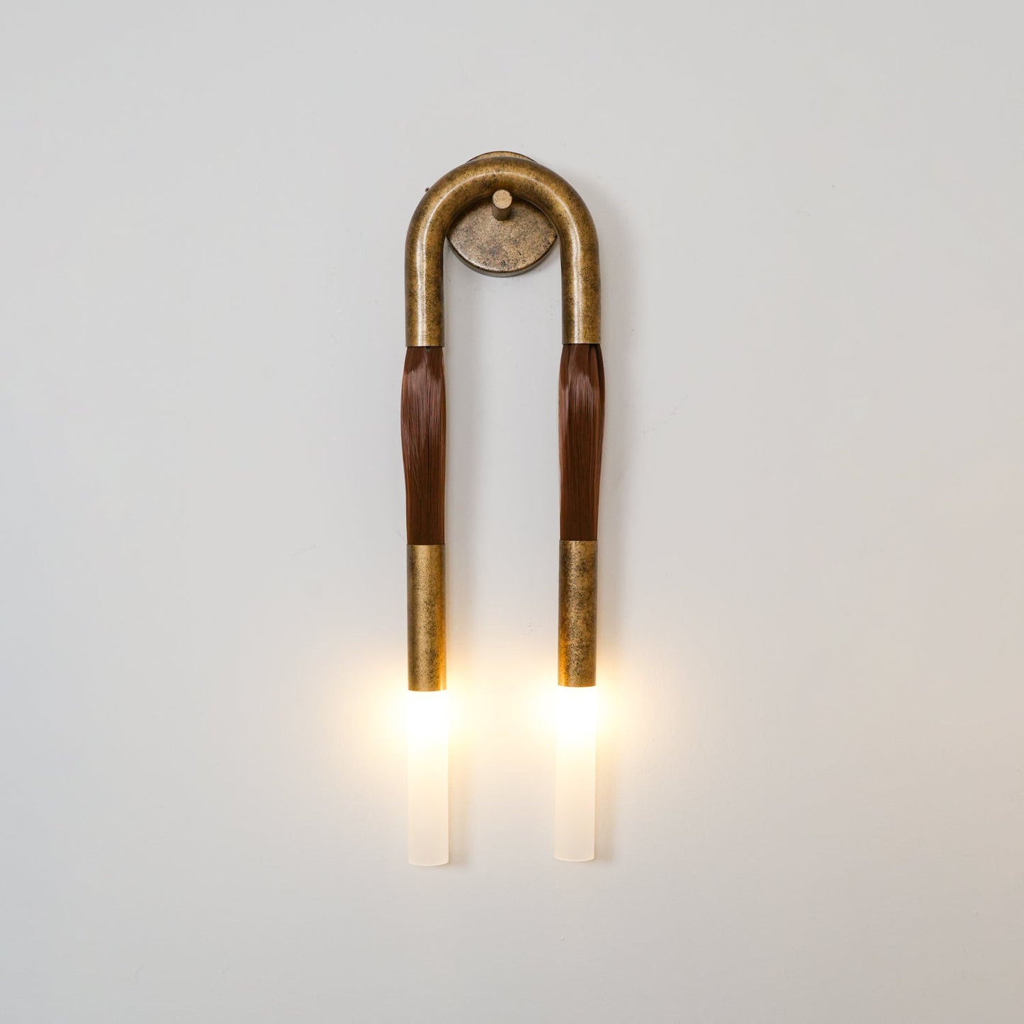 Artistic Wall Sconce | Unique Horsehair Design with Soft Illumination | Textured Wall Lighting for Elegant Spaces 5