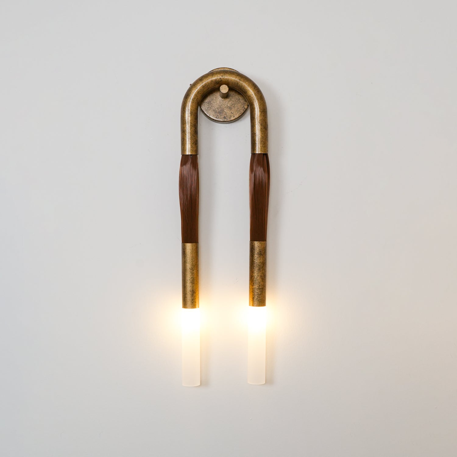 Artistic Wall Sconce | Unique Horsehair Design with Soft Illumination | Textured Wall Lighting for Elegant Spaces 5
