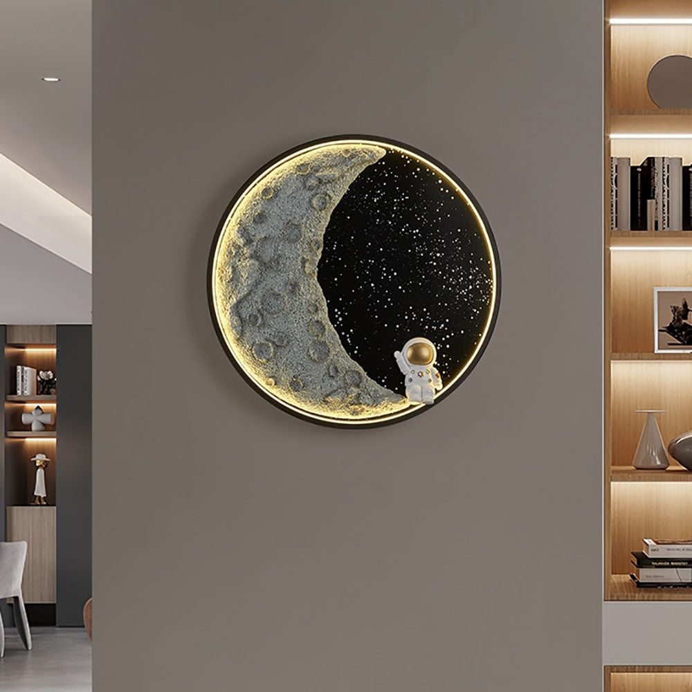 Astronaut Black Metal Wall Lamp | 4 Light Options