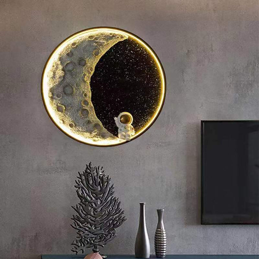 Astronaut Black Metal Wall Lamp | 4 Light Options