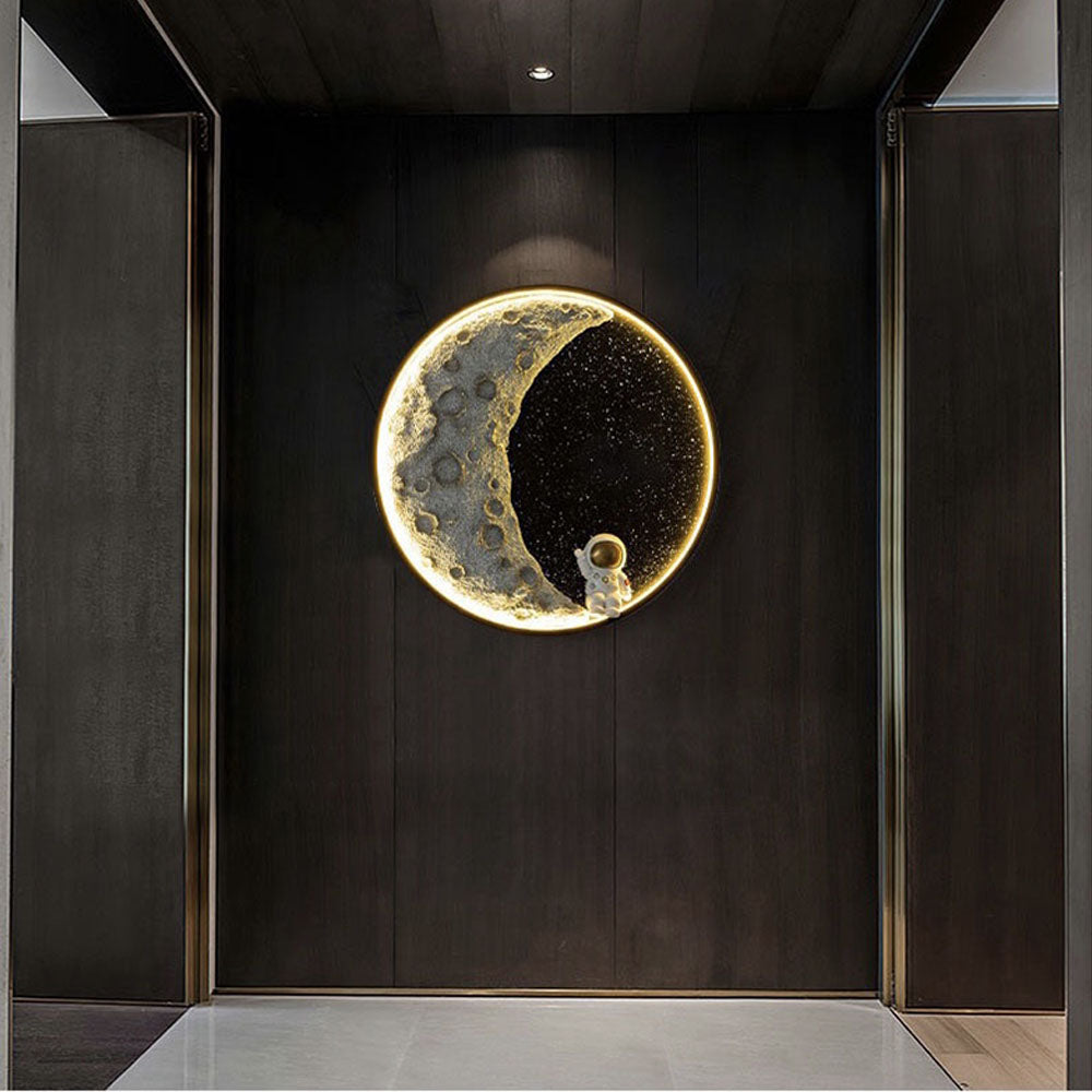 Astronaut Black Metal Wall Lamp | 4 Light Options