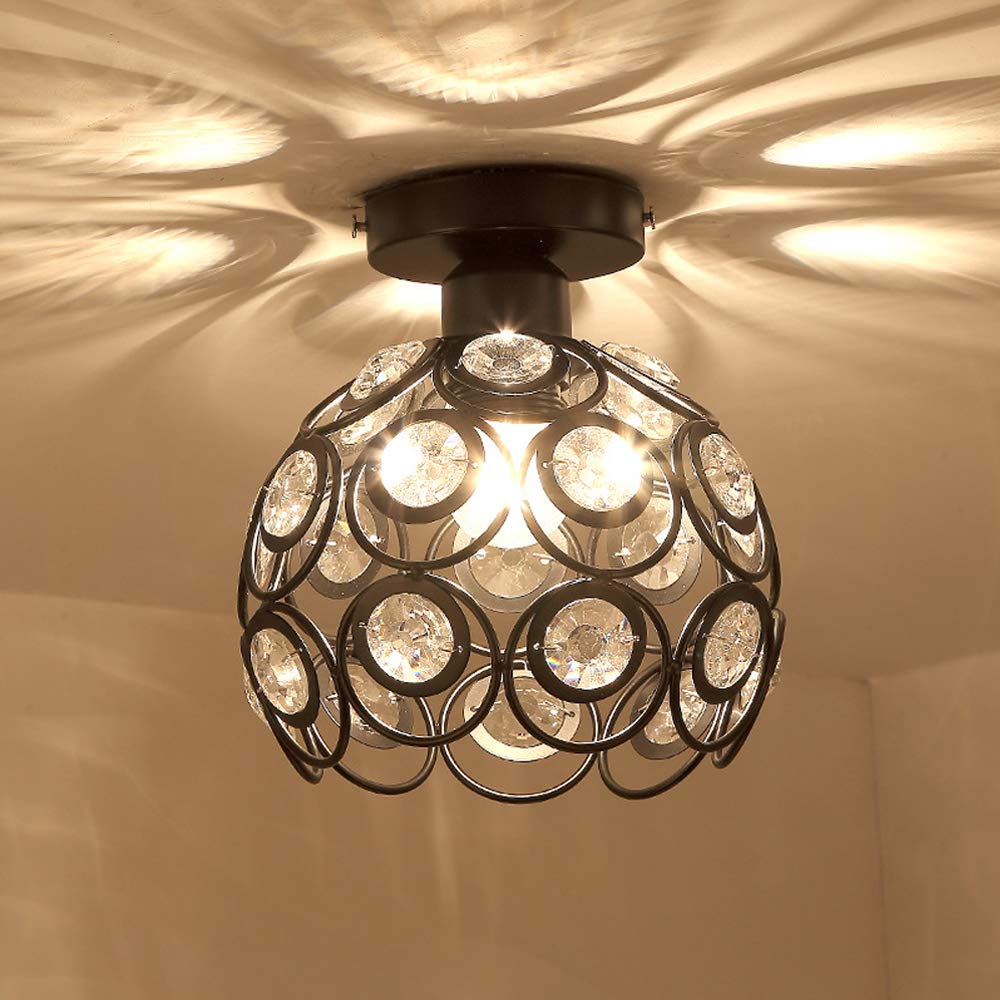 AuroraGleam | Elegant Opulent Gold Flush Mount Ceiling Light Fixture 6