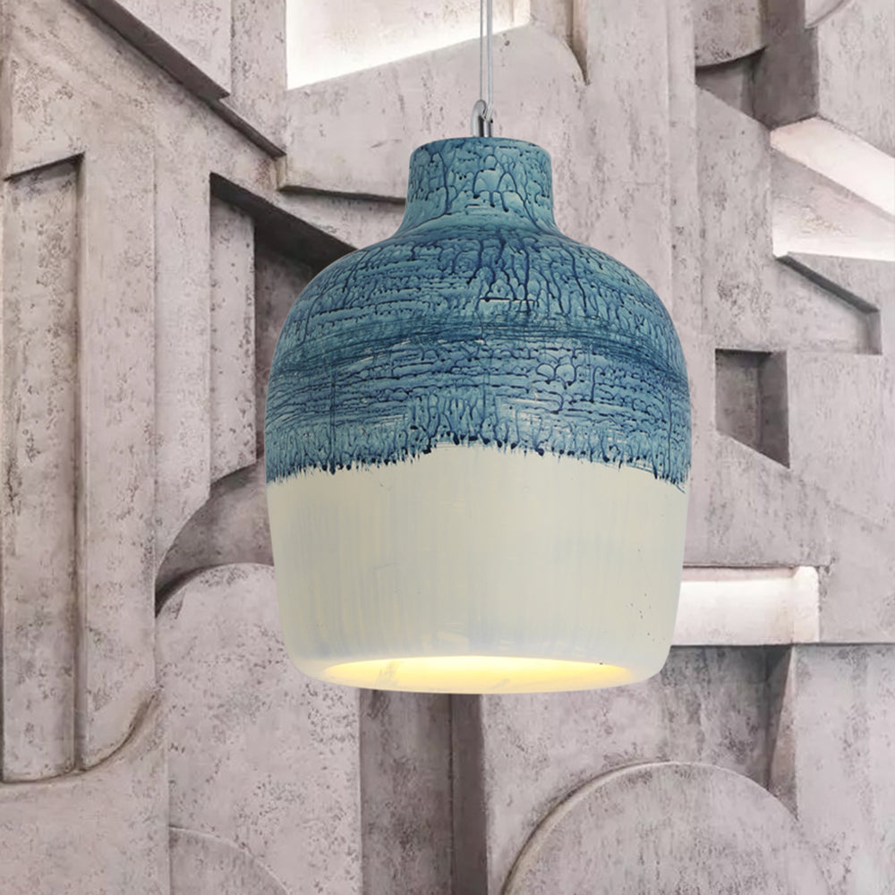 Avi Wabi Sabi | Jar Shaped Pendant Light with Adjustable Cord | Stylish Kitchen Pendant Lighting for Modern Spaces 3