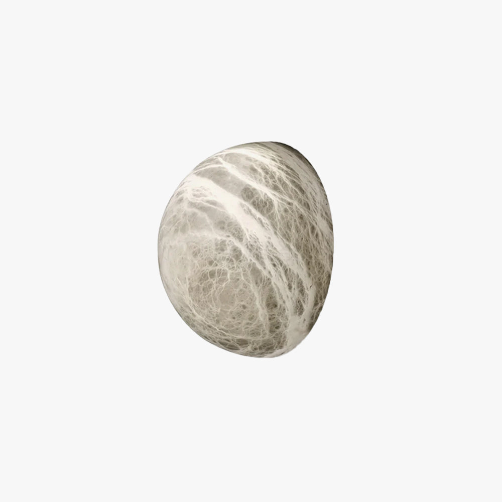 Jade Snowflake Alabaster Metal Wall Light Living Room Bedroom