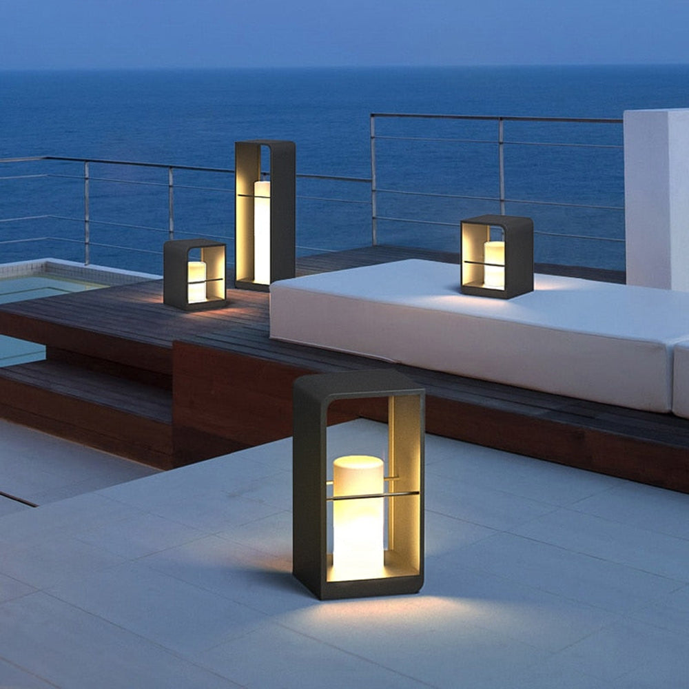 Pena Rectangular Solar Power Path Lighting