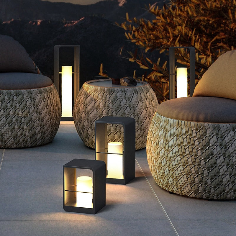 Pena Rectangular Solar Power Path Lighting