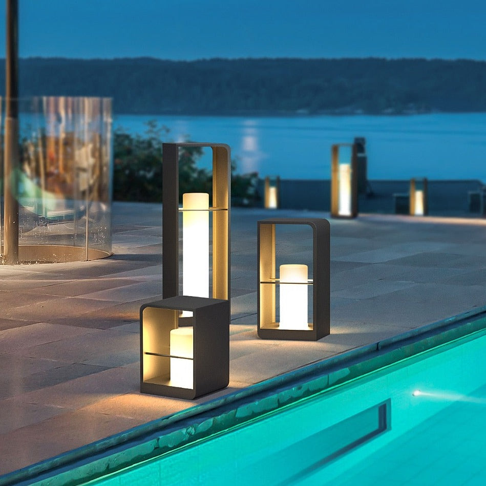 Pena Rectangular Solar Power Path Lighting