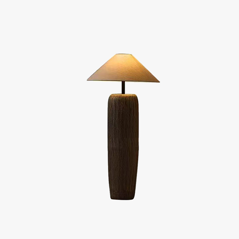 Salgado Retro Cone Ceramic Fabric Floor Lamp