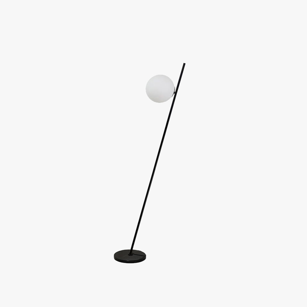 Valentina Black Orb Linear Floor Lamp