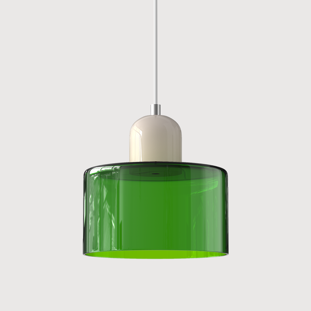 Bauhaus Collection | Glass Pendant Light with Adjustable Length | Modern Kitchen Pendant Lighting for Stylish Home Decor 12