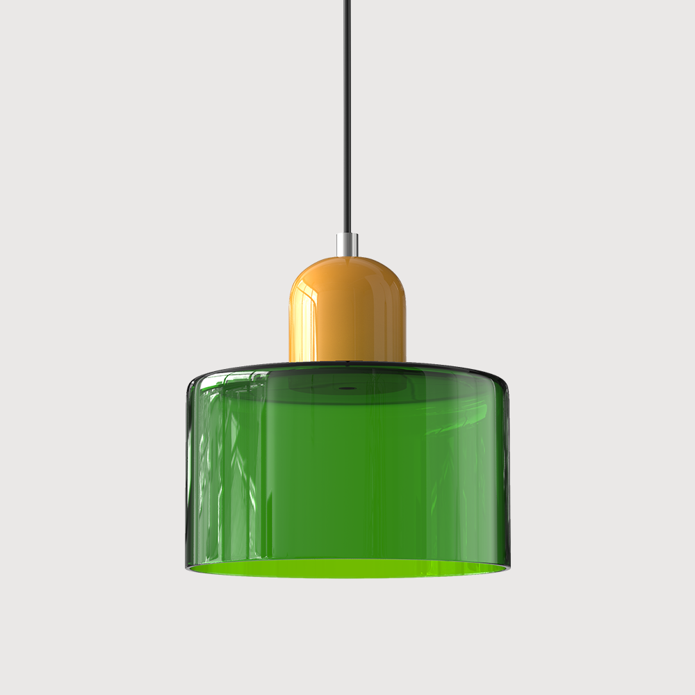 Bauhaus Collection | Glass Pendant Light with Adjustable Length | Modern Kitchen Pendant Lighting for Stylish Home Decor 14