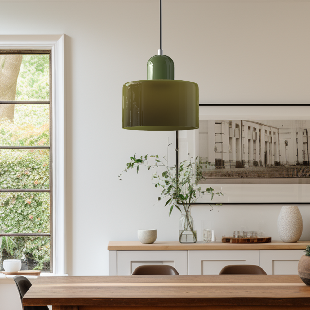 Bauhaus Collection | Glass Pendant Light with Adjustable Length | Modern Kitchen Pendant Lighting for Stylish Home Decor 4