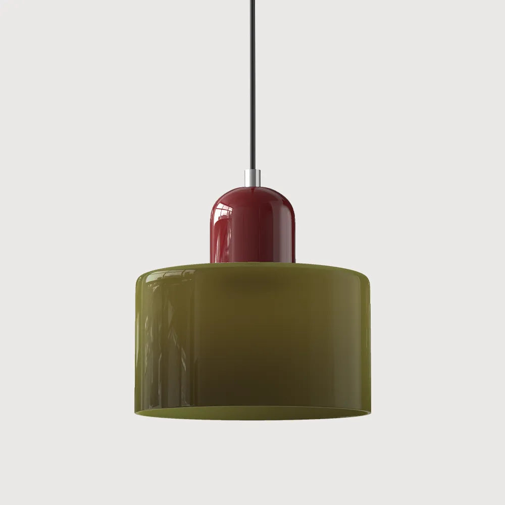 Bauhaus Collection | Round Glass Pendant Light with Soft Diffused Glow | Minimalist Design for Elegant Kitchen Lighting 0