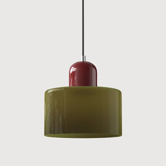 Bauhaus Collection | Round Glass Pendant Light with Soft Diffused Glow | Minimalist Design for Elegant Kitchen Lighting 0