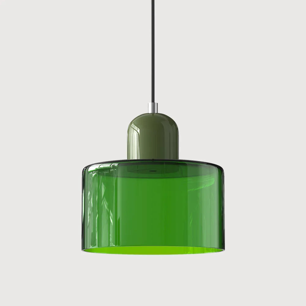 Bauhaus Collection | Round Glass Pendant Light with Soft Diffused Glow | Minimalist Design for Elegant Kitchen Lighting 15