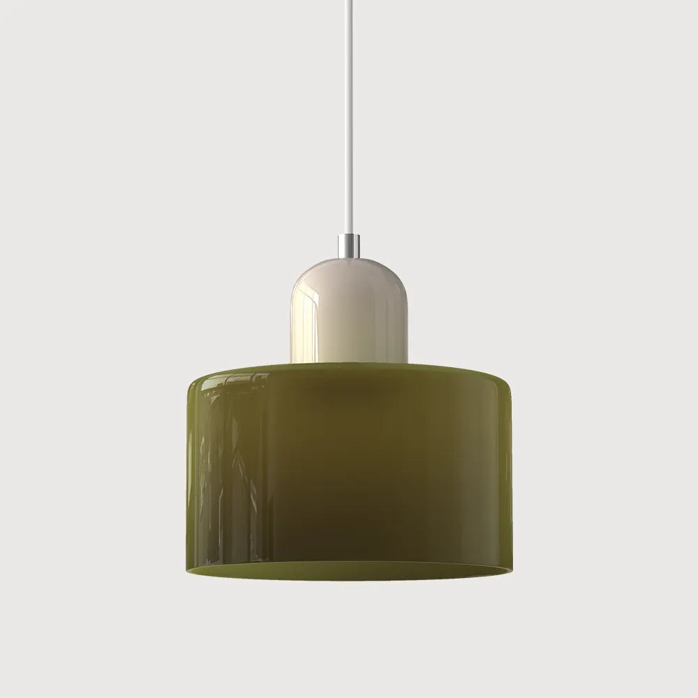 Bauhaus Collection | Round Glass Pendant Light with Soft Diffused Glow | Minimalist Design for Elegant Kitchen Lighting 58