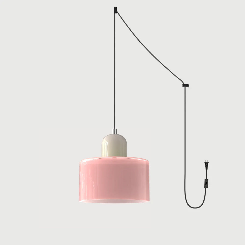 Bauhaus Collection | Round Glass Pendant Light with Soft Diffused Glow | Minimalist Design for Elegant Kitchen Lighting 60