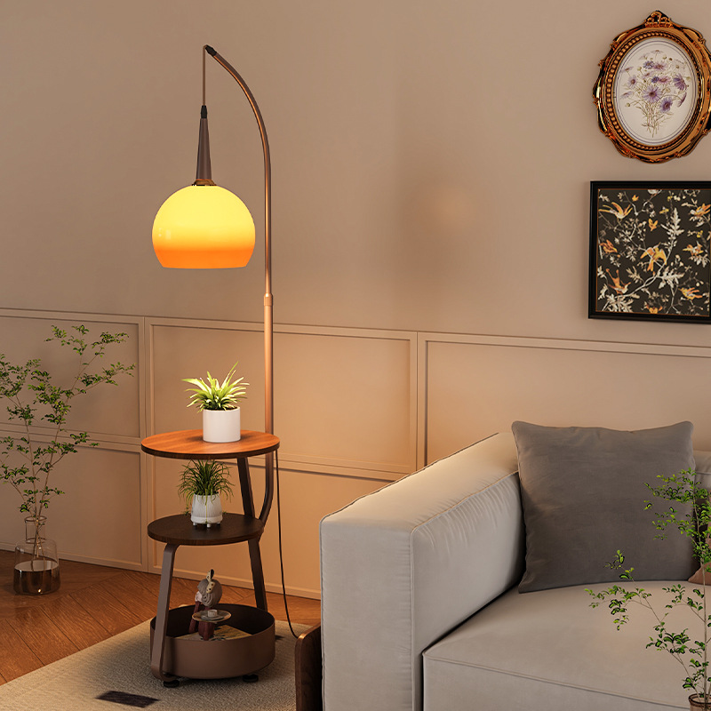 Bauhaus Inspired | Bedside Lamp Table with Integrated LED Light | Modern Minimalist Design for Cozy Bedroom Ambiance 3