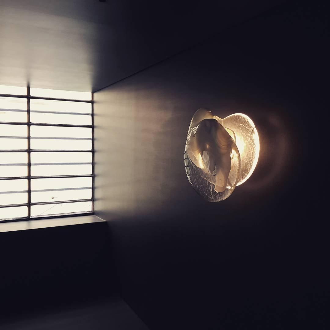 Beatrice | Black Glass Wall Lamp with Sculpted Design | Modern Elegance for Bedrooms and Living Rooms 8