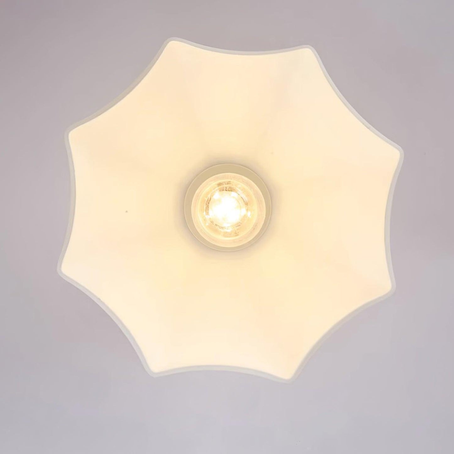 Brass Flush Mount Ceiling Light with Opal Glass Shade | Elegant Design for Modern Spaces 8