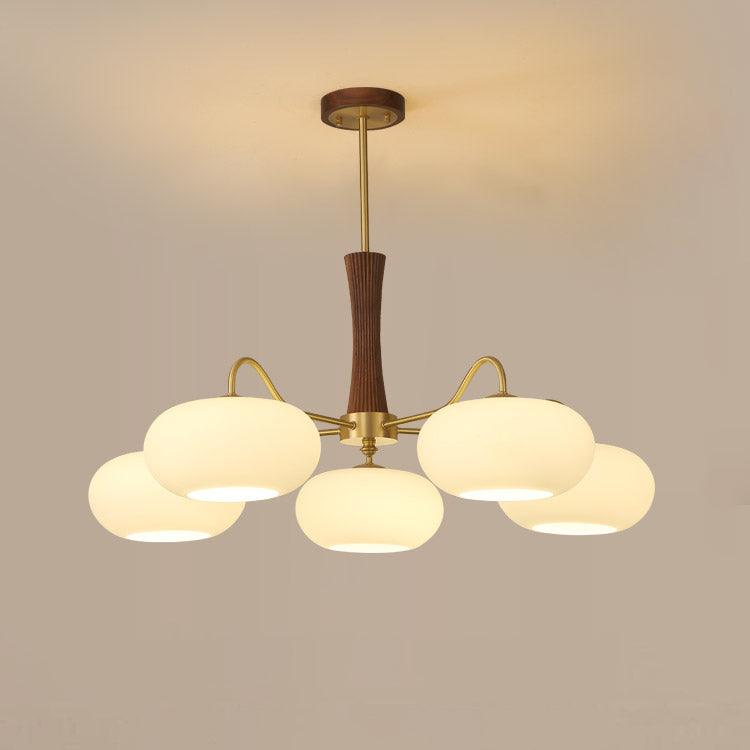 Valentina Chandelier - 5 Lamps H24.6 Dark Wood