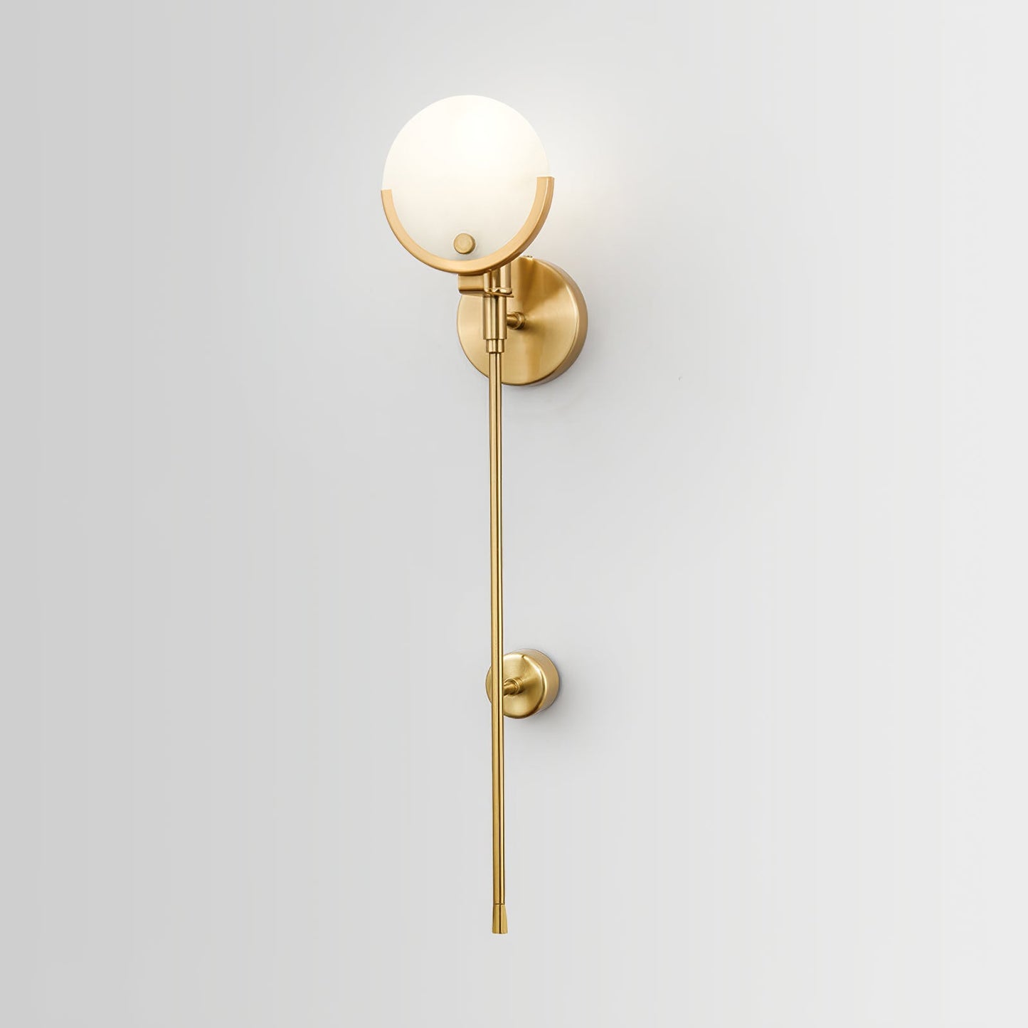 Bravi Collection | Indoor Wall Sconce Lighting with Alabaster Shade | Elegant Brass Design for Cozy Living Spaces 9