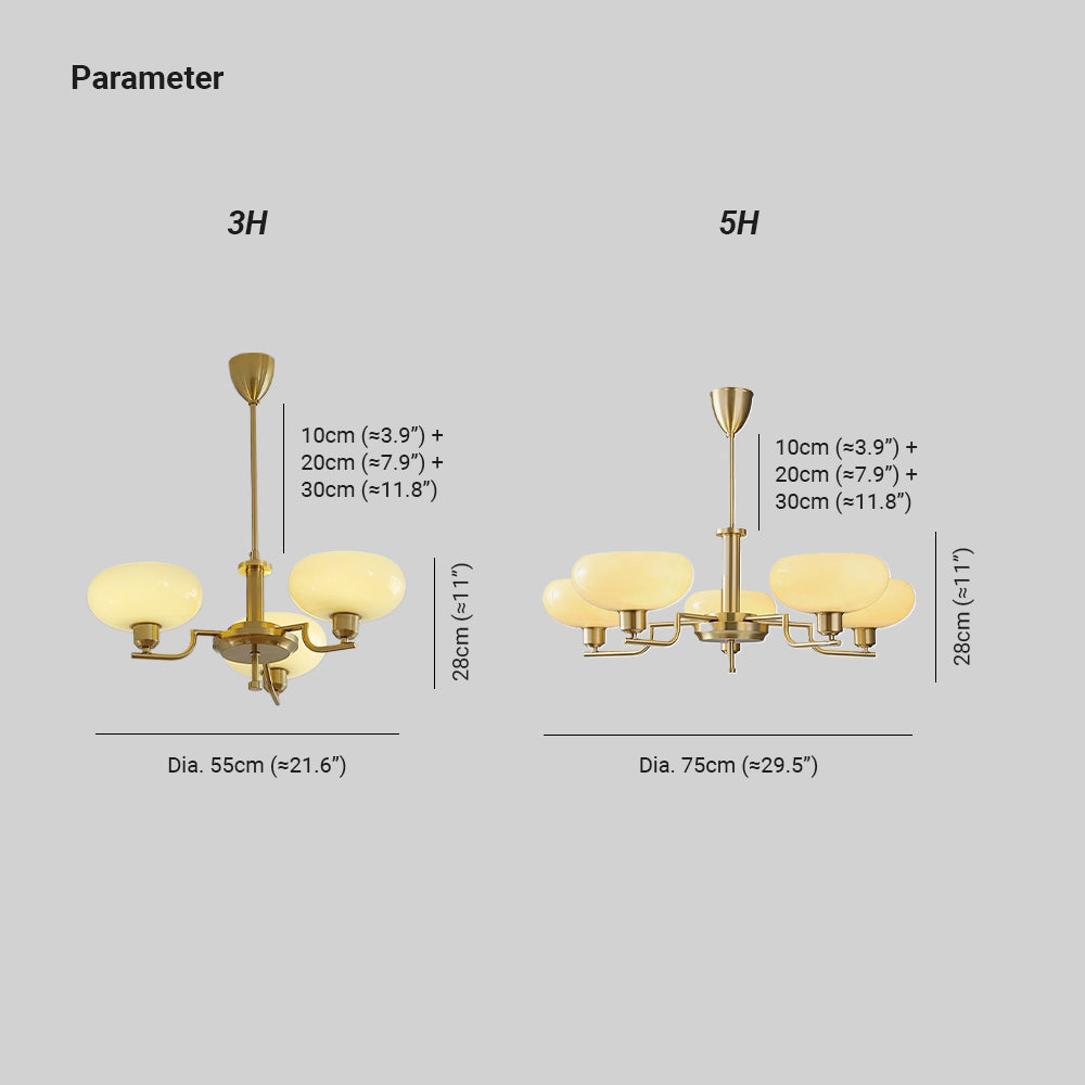 Candy Collection | Modern Chandelier Light with Unique Glass Design | Elegant Fixture for Dining Room