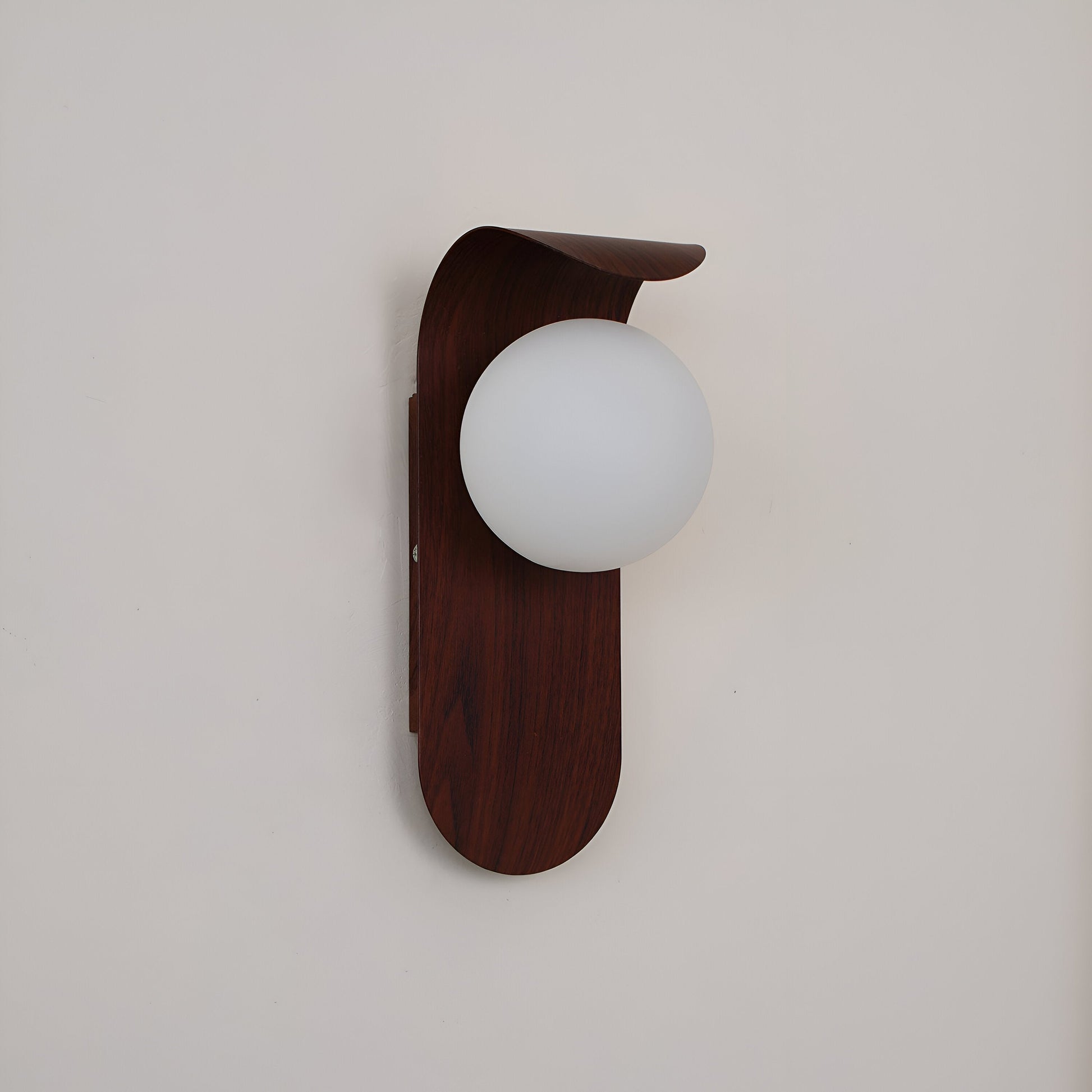 Carlyle | Wall Sconce Lighting with Frosted Globe & Wood Finish | Nordic Design for Warm Ambiance 8