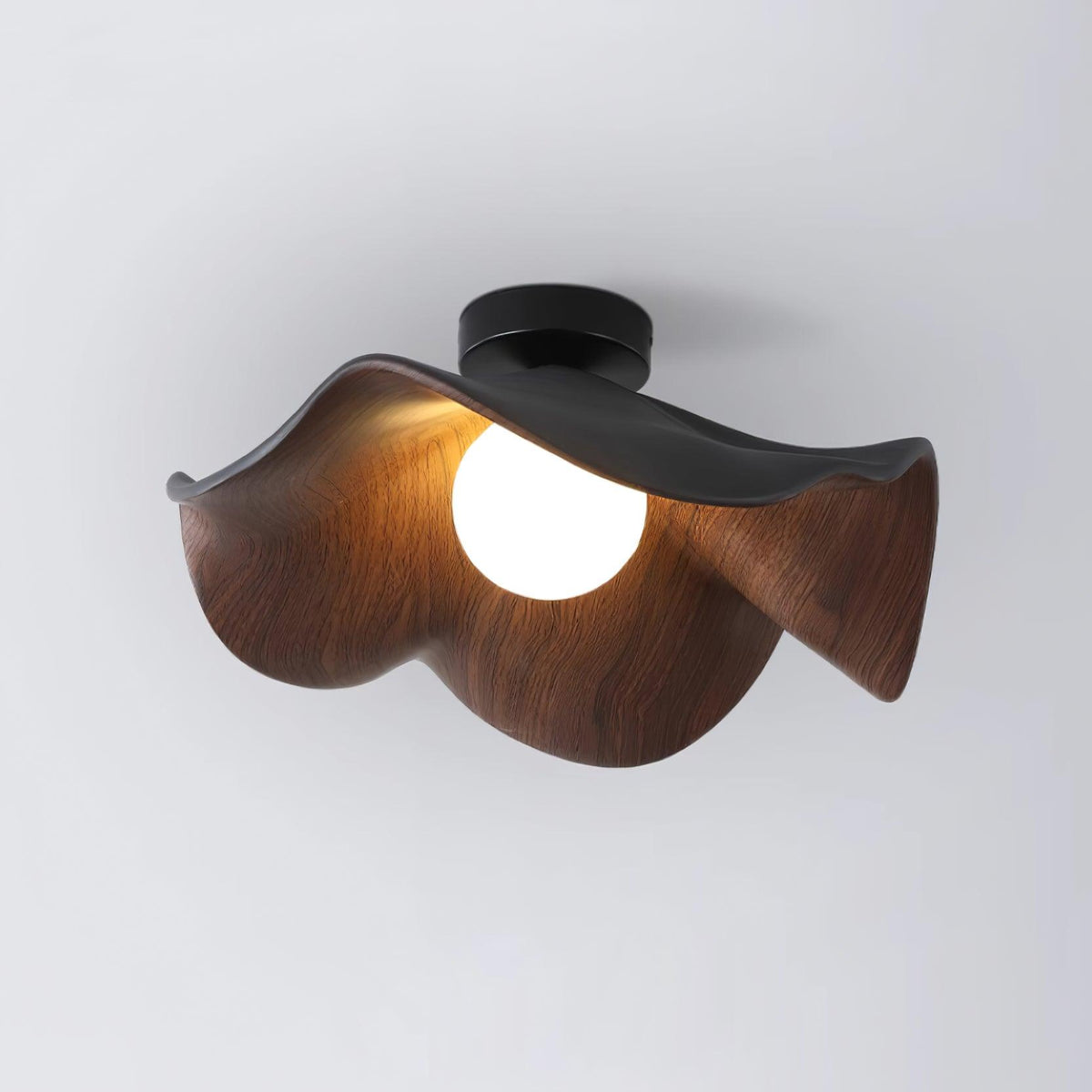 Muto Ceiling Light - Dia40 Black Walnut