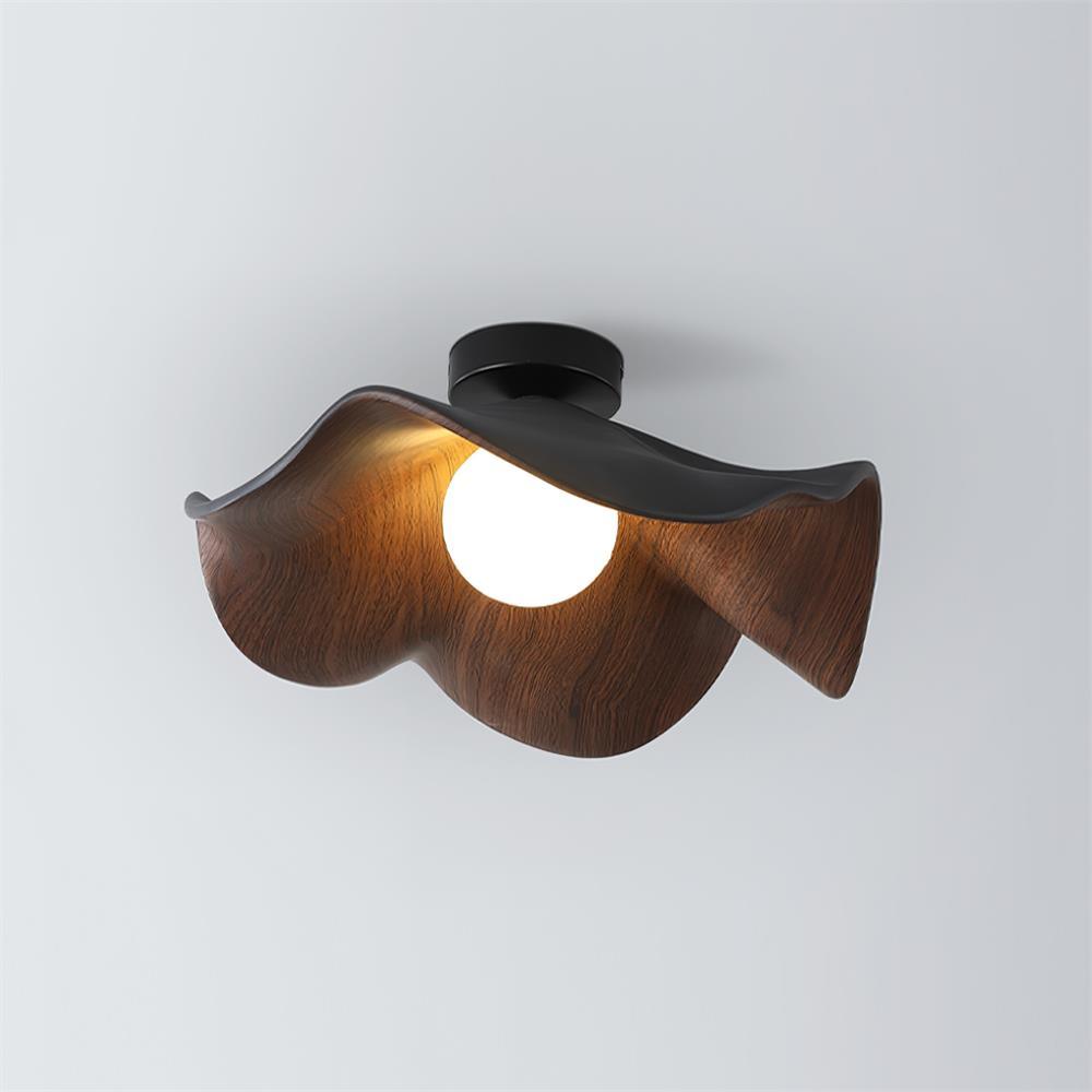 Muto Ceiling Light - Dia28 Black Walnut
