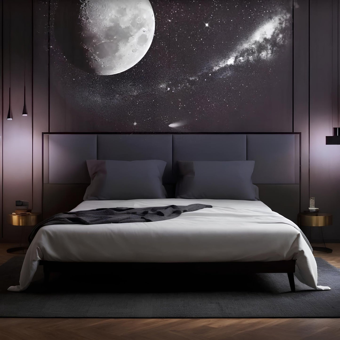 Celestial Glow | Moon Projection Lamp with Timer Feature | Transform Any Room into a Starry Sanctuary 2