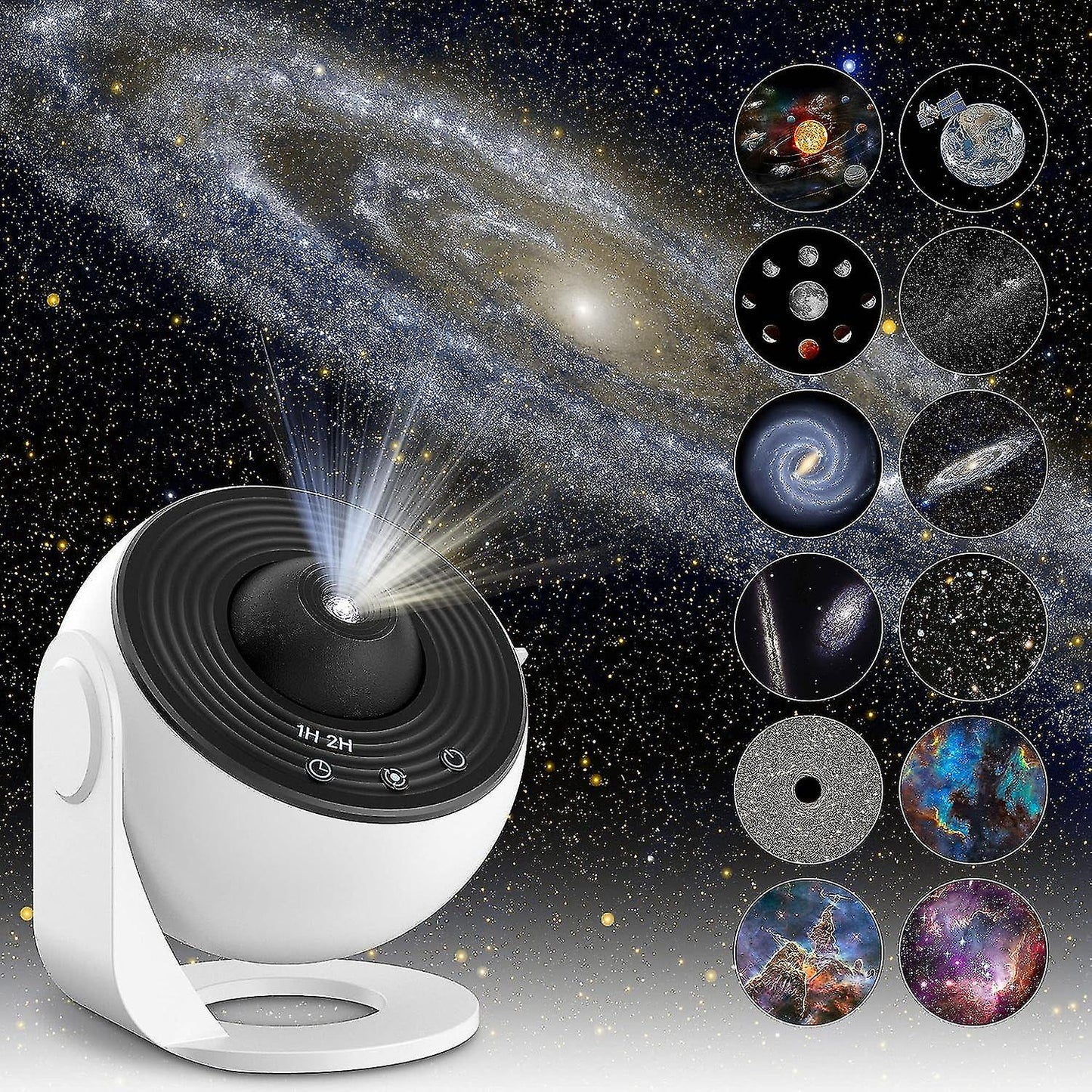 Celestial Glow | Moon Projection Lamp with Timer Feature | Transform Any Room into a Starry Sanctuary 4