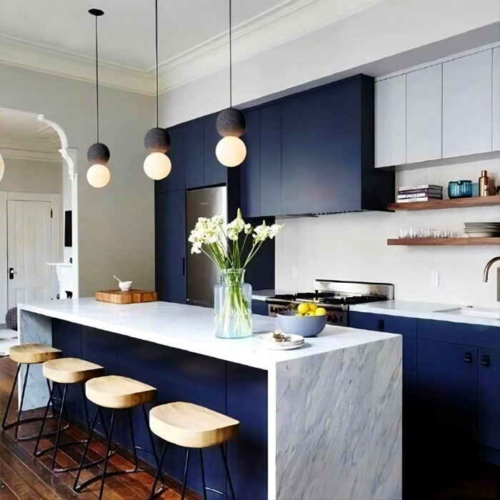 Cement Bowl Pendant Lamp with Opal Glass Shade | Stylish Pendant Lighting for Elegant Home Decor 8