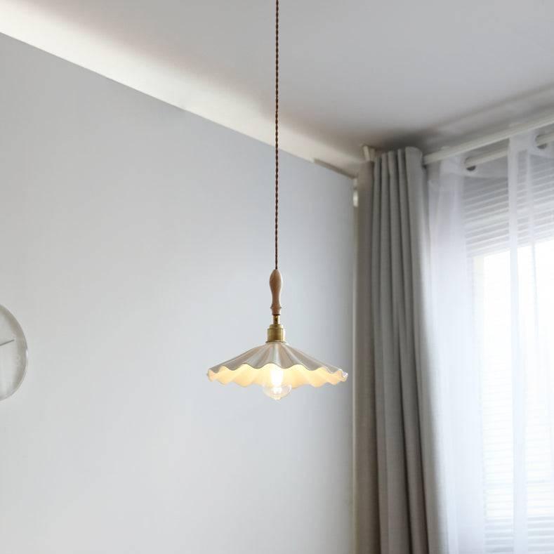 Ceramic Kitchen Island Pendant Light with Fluted Shade & Twisted Cord | Elegant Lighting Fixture for Sophisticated Ambiance 4