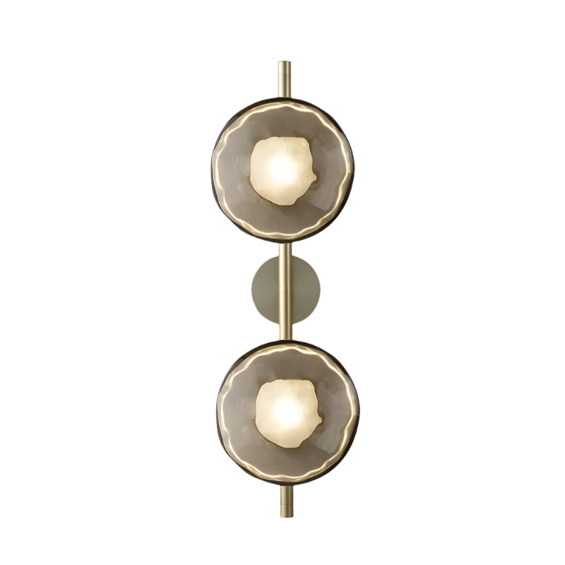 Ceto Collection | Wall Light with Ripple-Textured Glass | Minimalist Sconce for Soft Illumination 13