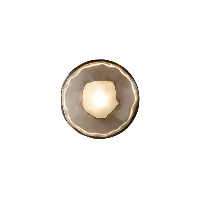 Ceto Collection | Wall Light with Ripple-Textured Glass | Minimalist Sconce for Soft Illumination 14