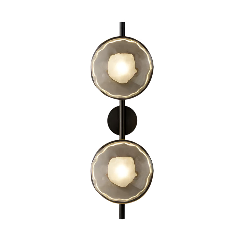 Ceto Collection | Wall Light with Ripple-Textured Glass | Minimalist Sconce for Soft Illumination 18