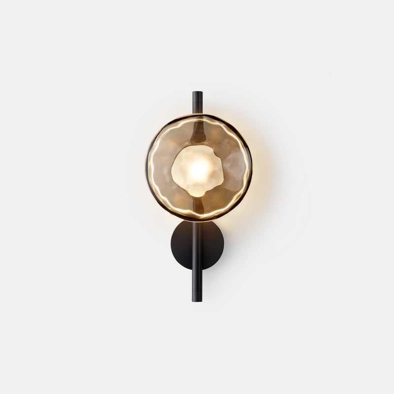 Ceto Collection | Wall Light with Ripple-Textured Glass | Minimalist Sconce for Soft Illumination 19