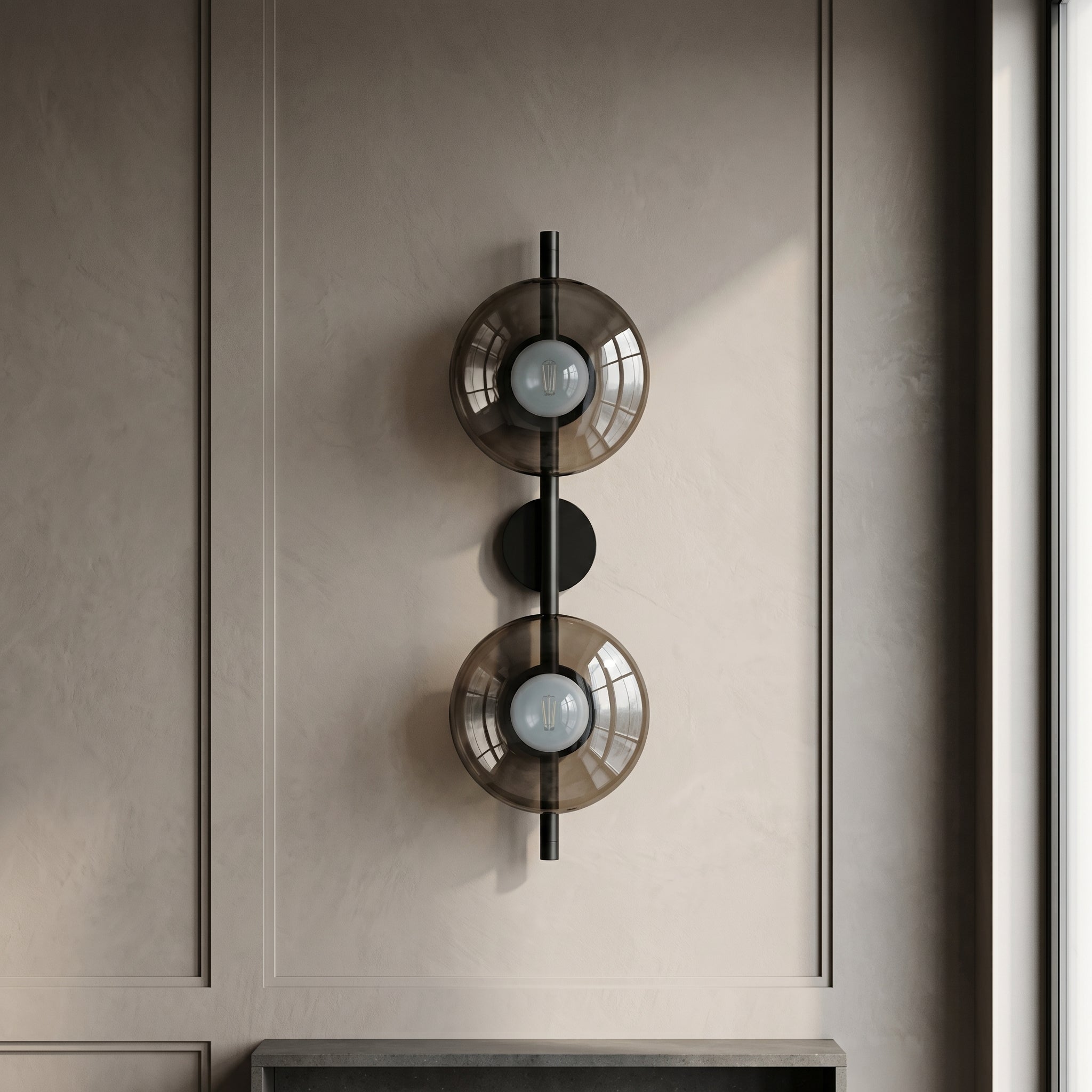Ceto Ripple Glass Wall Light | 4 Colours